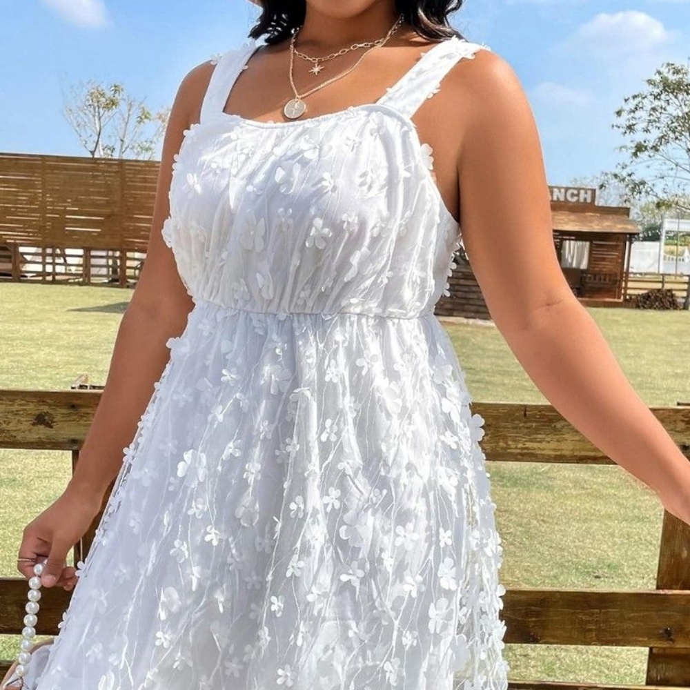 SHEIN White Dress for Wedding Events